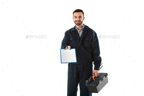 Empty Toolbox Isolated On White Background Stock Illustration