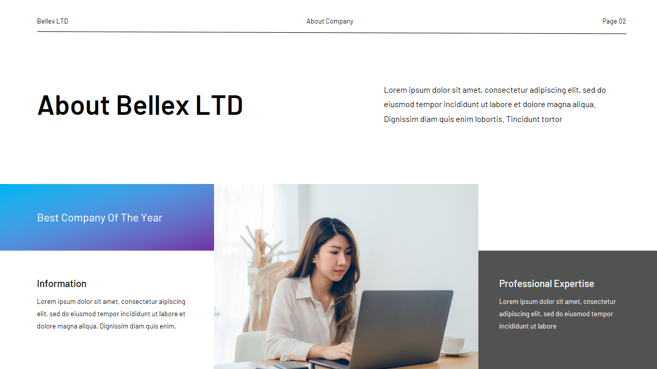 Bellex - Modern Business Company Profile, Presentation Templates ...