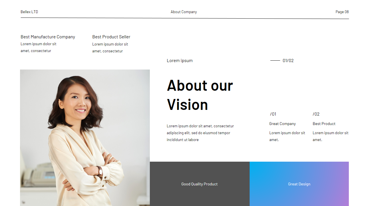 Bellex - Modern Business Company Profile, Presentation Templates ...