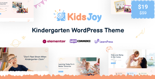 KidsJoy – Kids Kindergarten & Preschool WordPress Theme