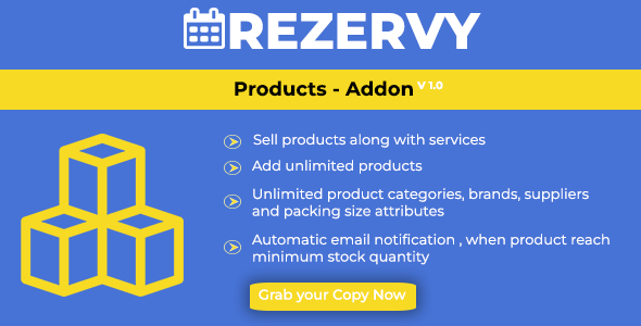 Rezervy - Online Product Selling with POS, Inventory & Accounting Management Script (Products AddOn)
