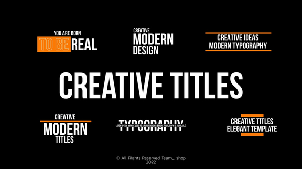 Creative Titles | FCPX & Apple Motion