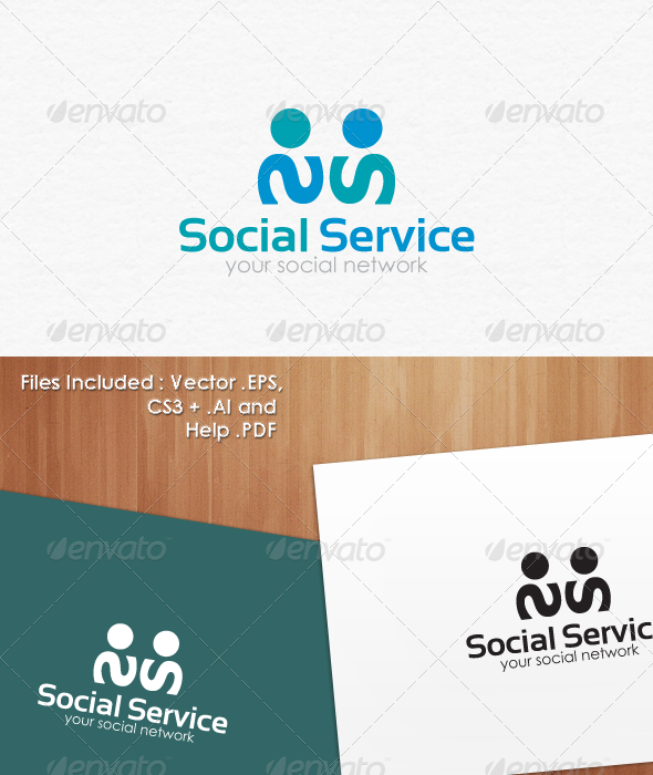 Social Service Logo Templates - Abstract Logo Templates