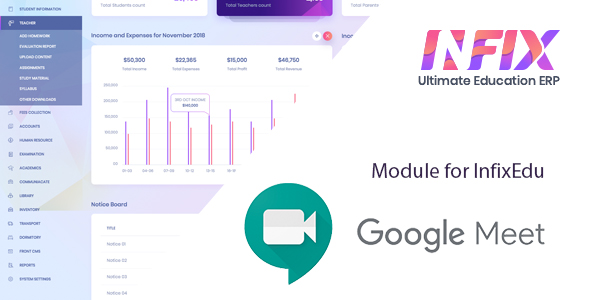 Google Meet   Module for InfixEdu Gmeet Live Class