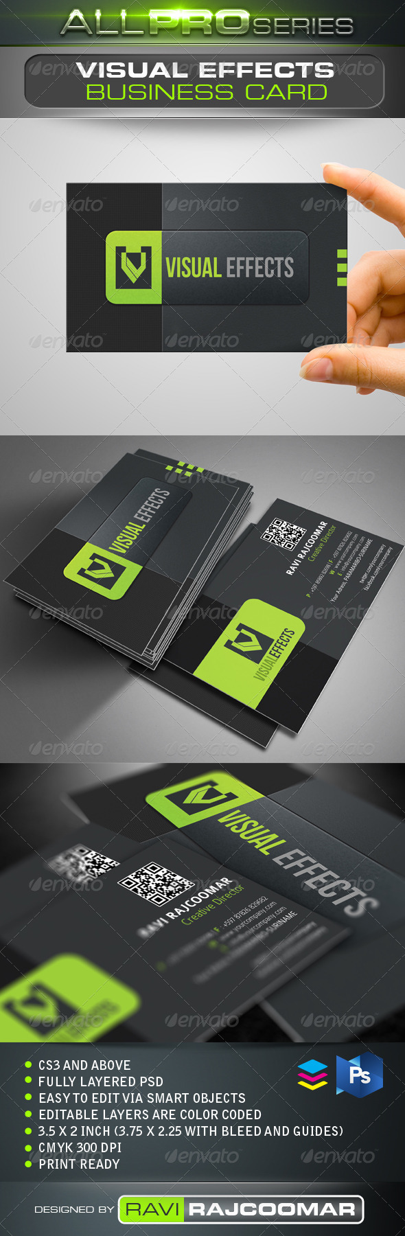 Visual Effects Business Card - Creative Business Cards