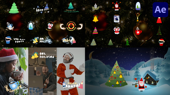 Christmas Titles And Animations for After Effects