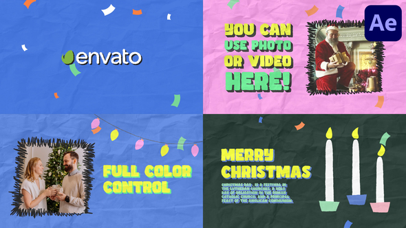 New Year Greeting Cards for After Effects