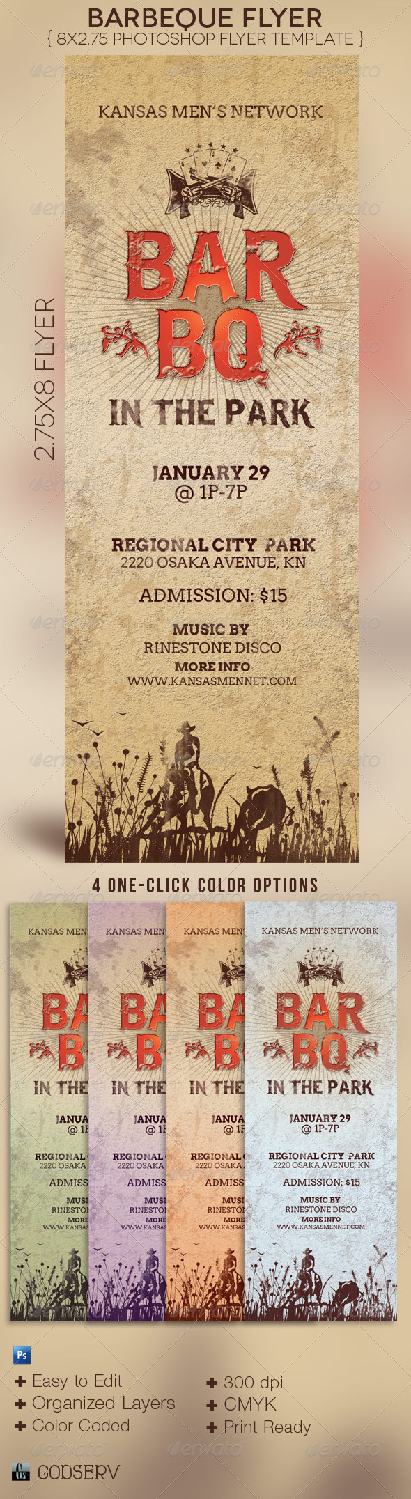 BarBeQue Flyer Template - Events Flyers