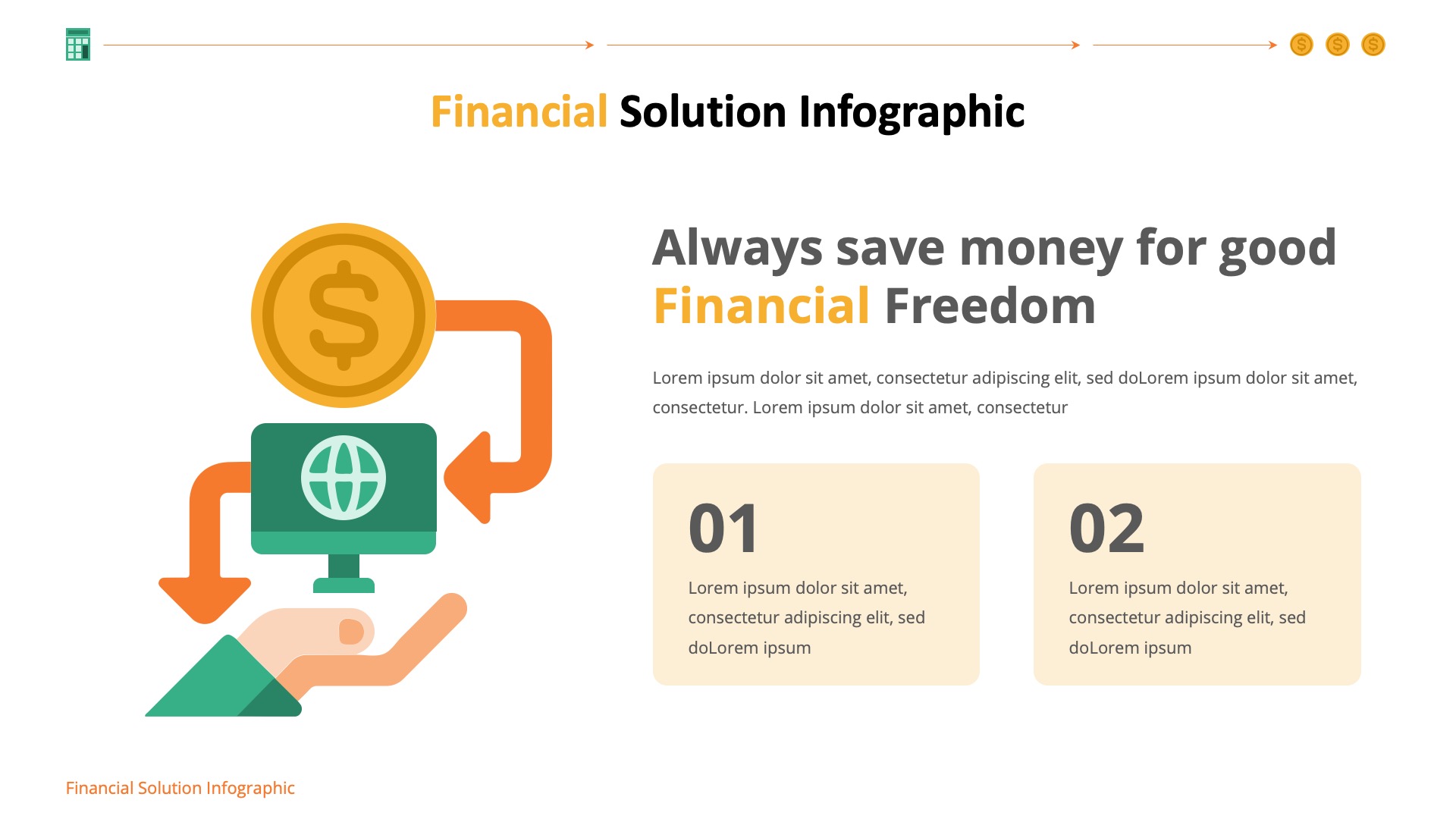 Financial Infographic Keynote Template, Presentation Templates ...