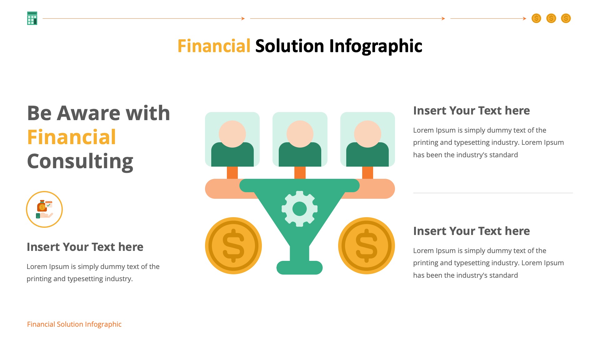 Financial Infographic Google Slides Template, Presentation Templates