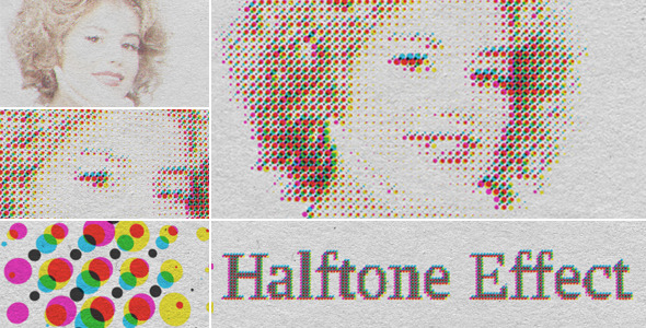 Halftone CMYK Effect - VideoHive 3555349