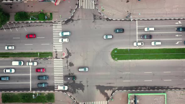 Cars Pass the Intersection of
