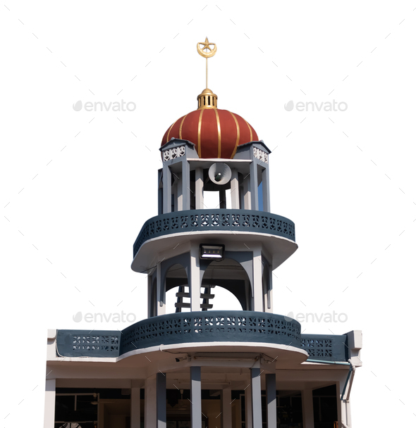 Mosques Dome Isolated on White Background