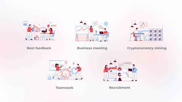 Business meeting - Flat concepts