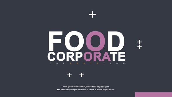 Food Corporate Presenation Product Promo template preview