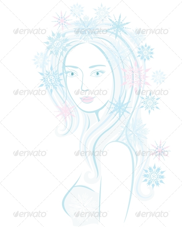 Fantasy Snowflake Maiden - Christmas Seasons/Holidays