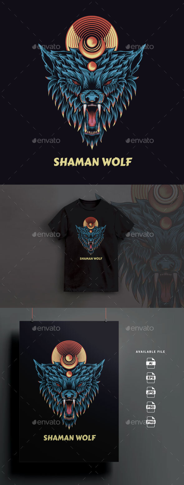 [DOWNLOAD]Shaman Wolf Illustration