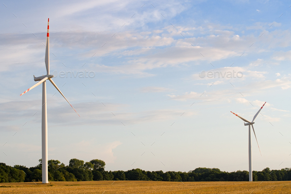 landscape with wind power - Stock Photo - Images