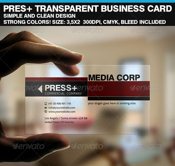 Download Prescorp Transparent Business Card By Riverpixels Studio Graphicriver