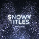 Magic Snow Titles - VideoHive Item for Sale