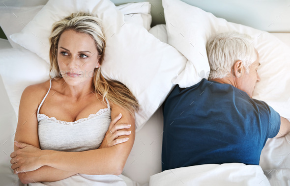 Shot of a mature couple having marital problems at home