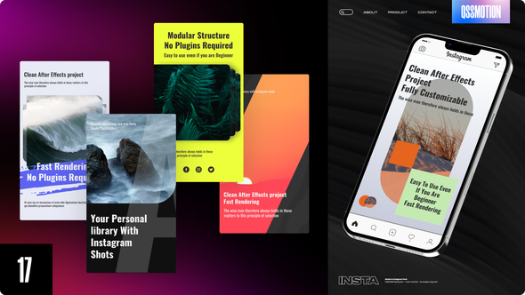 Modern Instagram Stories Video Displays template preview