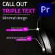 Triple Text Call - Outs | MOGRTs - VideoHive Item for Sale