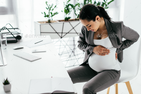 Special Rate Reserve Pregnant Woman Sitting Office Chair Touching Belly  Stock Photo by ©HayDmitriy 275243902, office chair for pregnant women