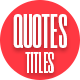 Quotes Titles - Colorful V2 - VideoHive Item for Sale