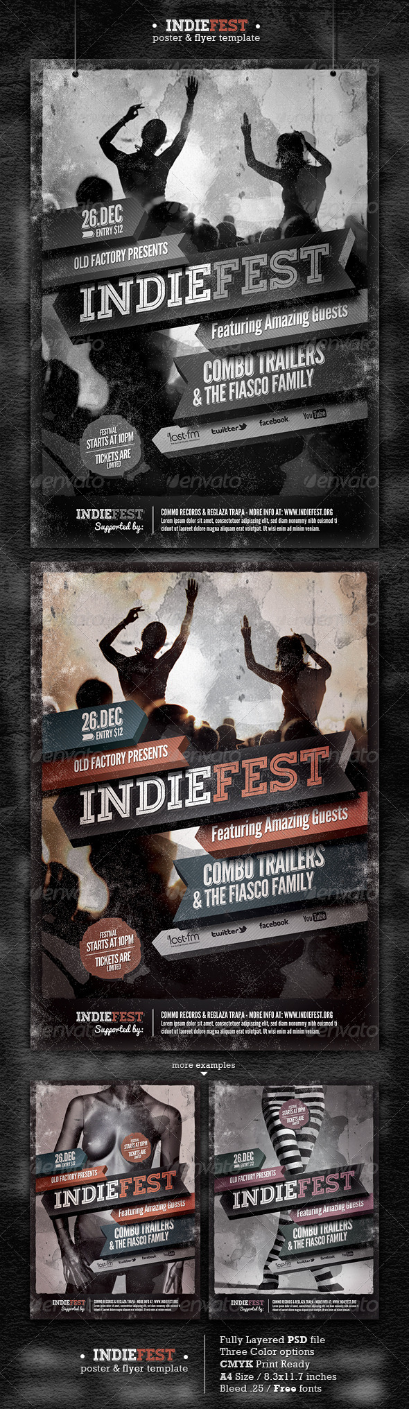 Indie Flyer/Poster - Concerts Events