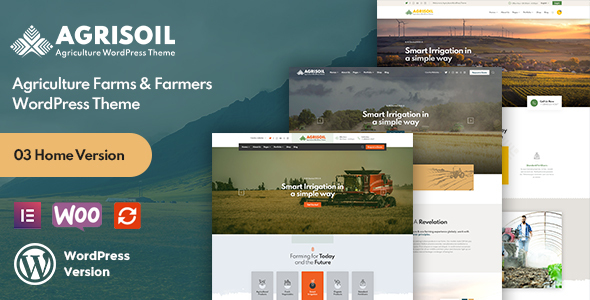 Agrisoil – Agriculture & Organic Farm WordPress Theme