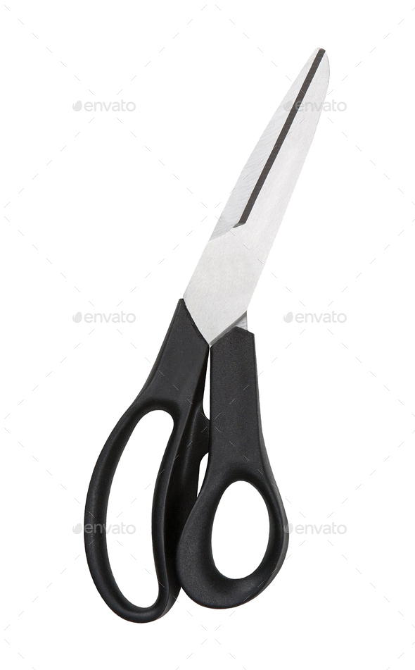 Scissors isolated Stock Photo by photobalance