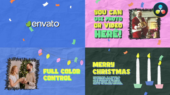 New Year Greeting Cards for DaVinci Resolve