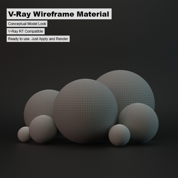 V-Ray Wireframe Material - 3Docean 3561194