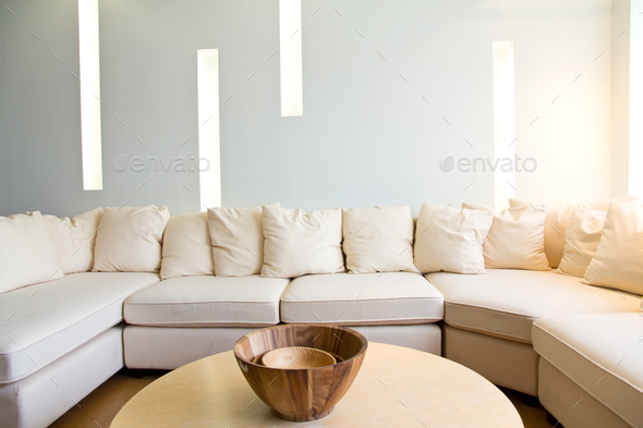 Living Room With Sofa And Coffee Table Stock Photo By Osbmxhouse ...