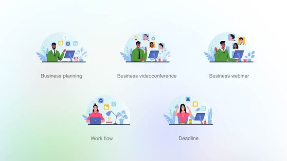 Business webinar - Blue concepts