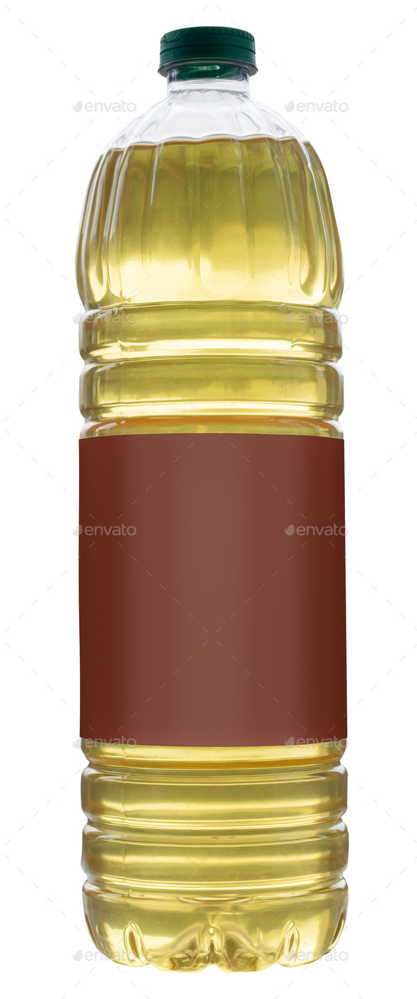 Isolated Bottle Of Vegetable Oil - Stock Photo - Images