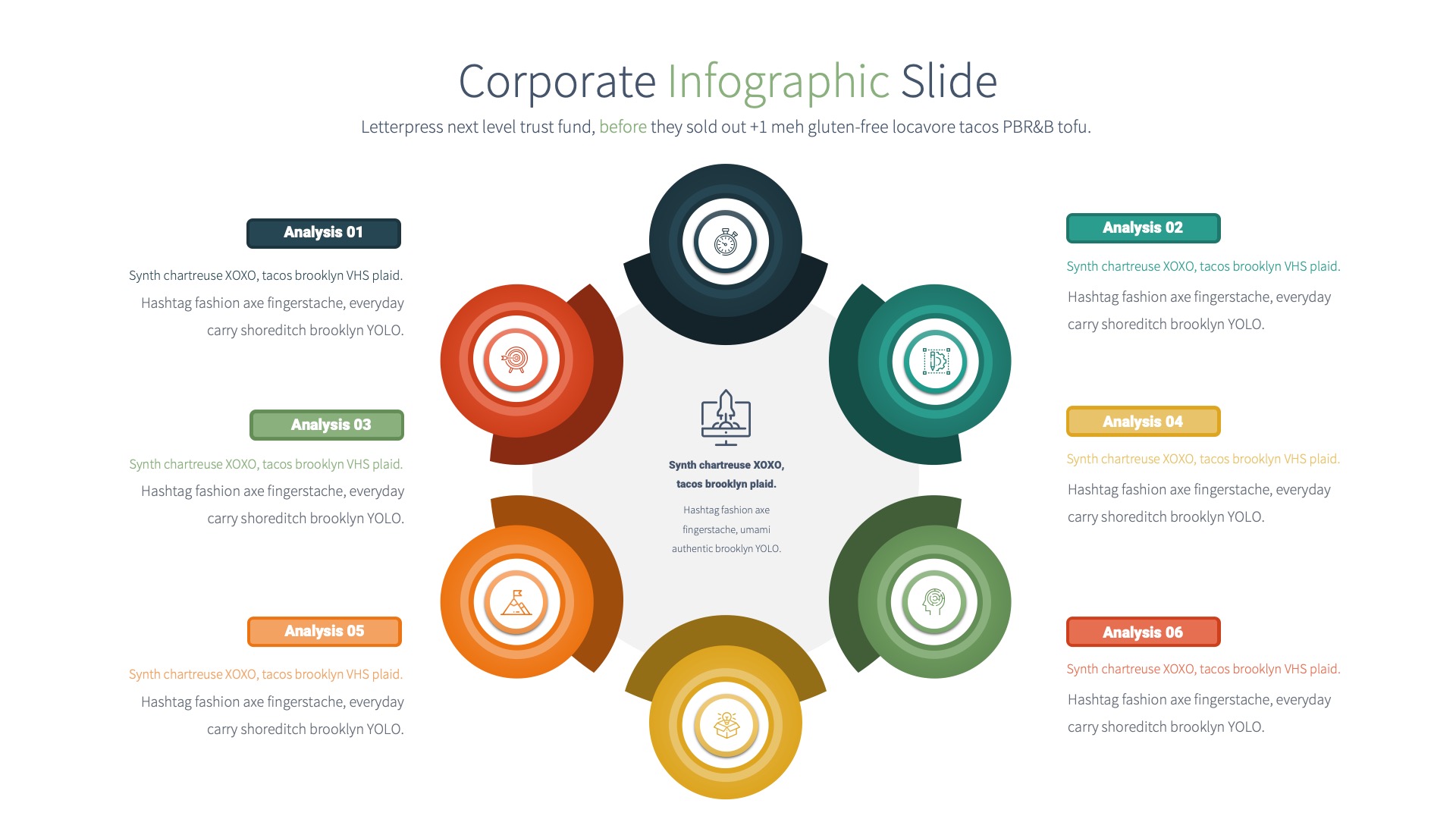Corporate - PowerPoint Infographics Slides, Presentation Templates