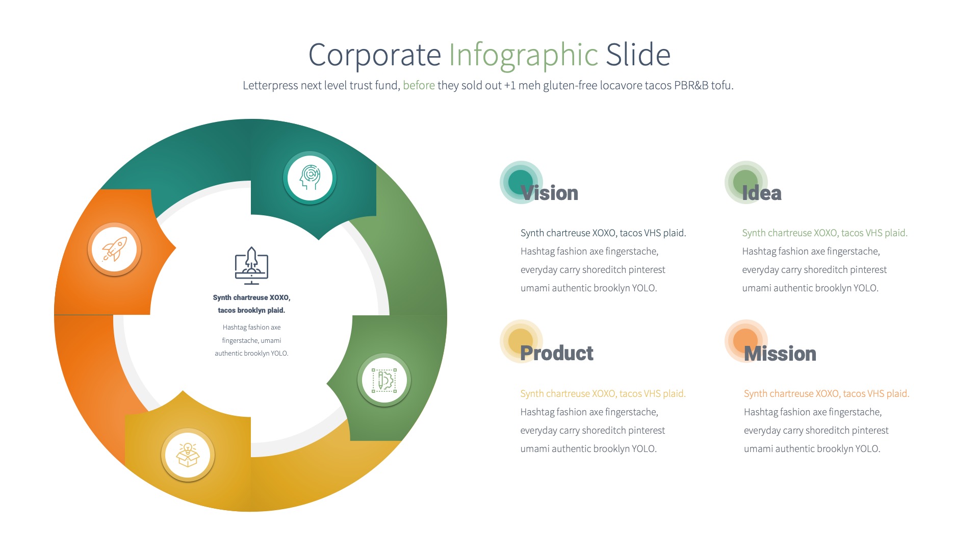 Corporate - PowerPoint Infographics Slides, Presentation Templates