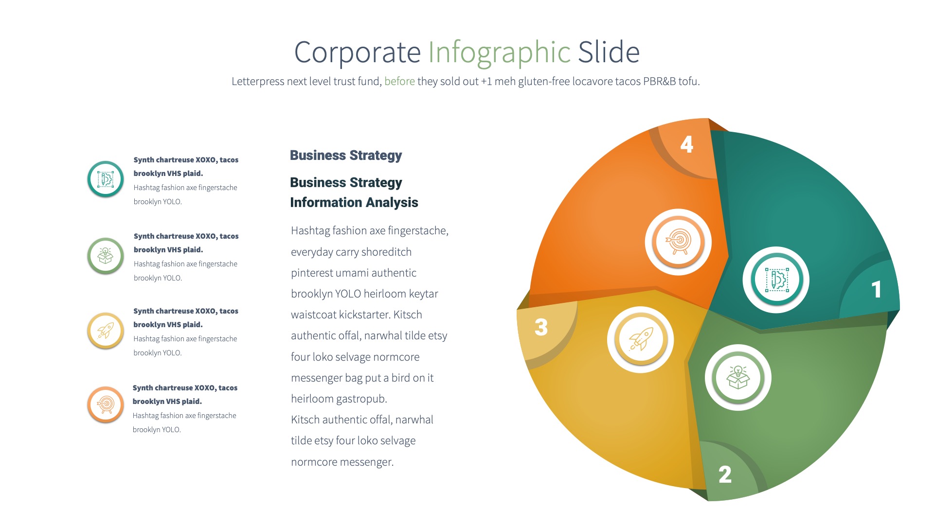 Corporate - PowerPoint Infographics Slides, Presentation Templates