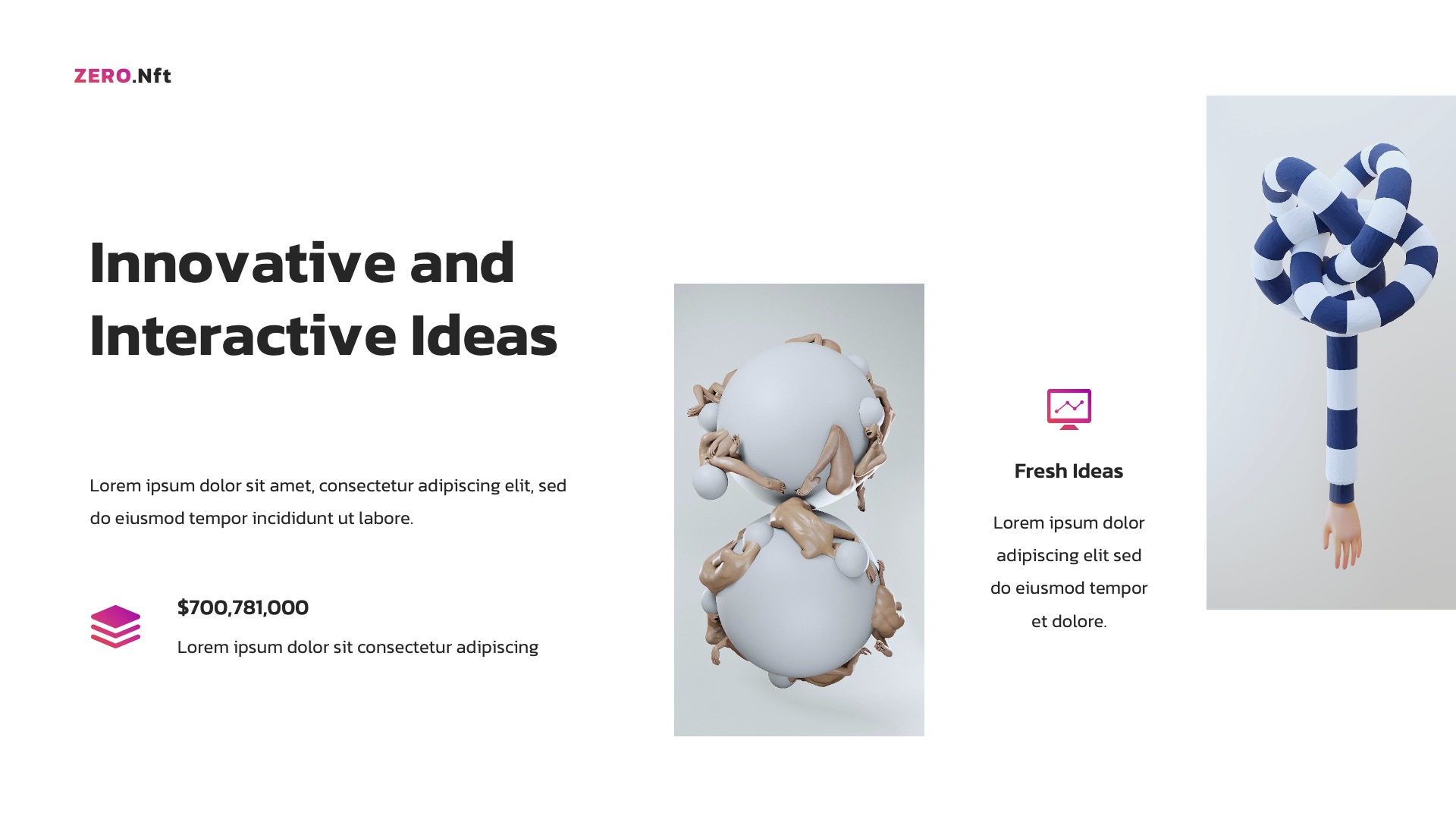 Zero - NFT Project Presentation PowerPoint, Presentation Templates