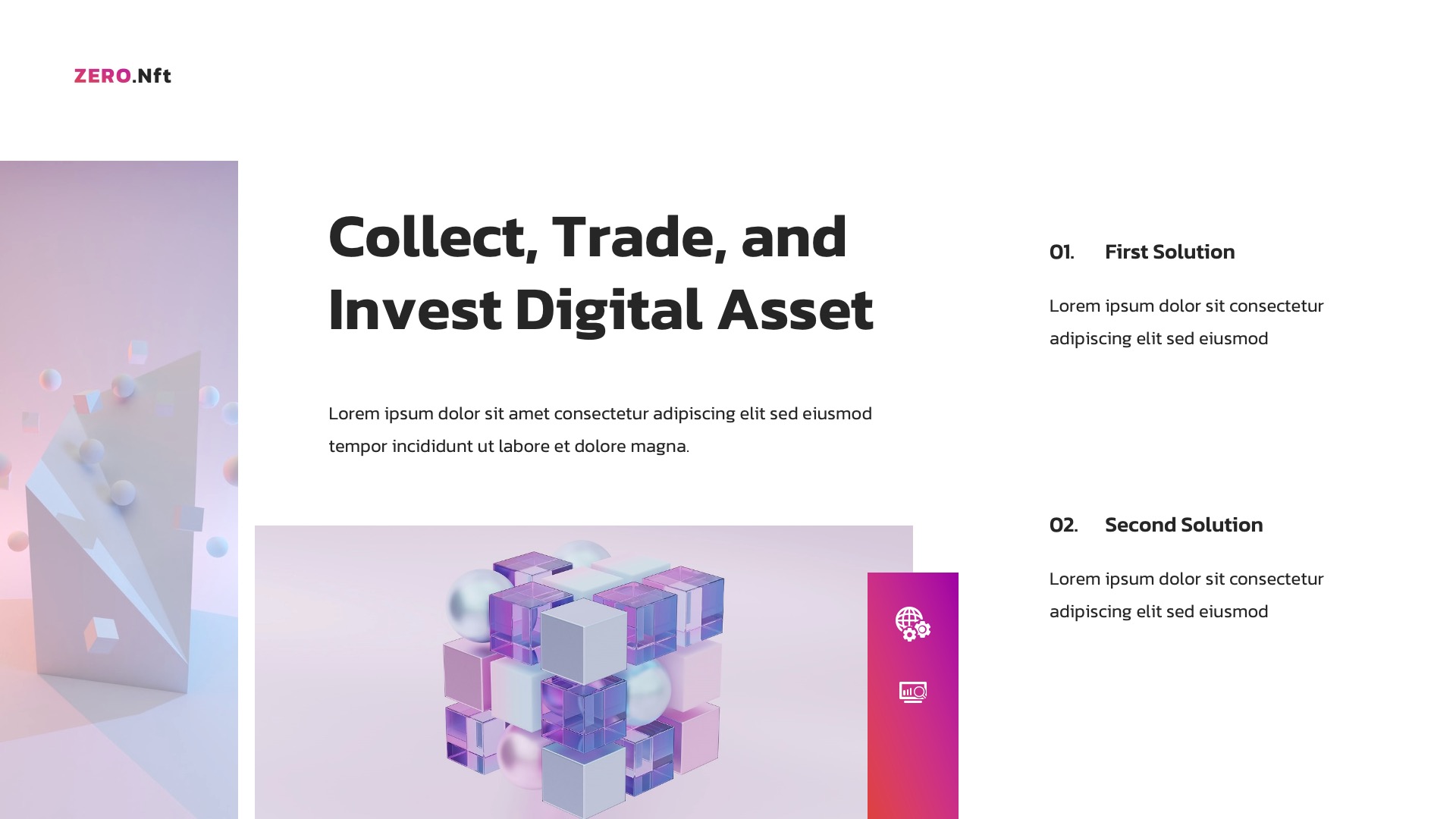 Zero - NFT Project Presentation Google Slides, Presentation Templates
