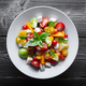Salad with different varieties kind of tomatoes - PhotoDune Item for Sale