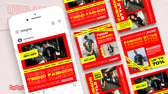 Fashion Urban Instagram Post Template