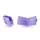 3D Vector Illustration Purple Wallet Open Closed