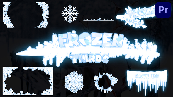 Frozen Lower Thirds And Textures | Premiere Pro MOGRT