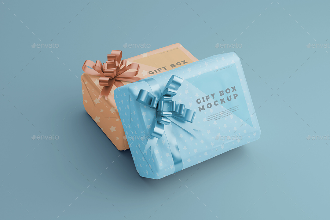 Bundle Gift Box Mockup Template 3 by artnivora_std | GraphicRiver