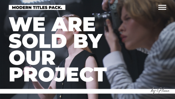 Modern Titles - AE Titles template preview