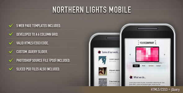 Northern Lights HTML - ThemeForest 473107