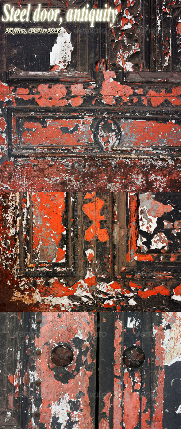 Iron Decorative Door Antiquity - Metal Textures